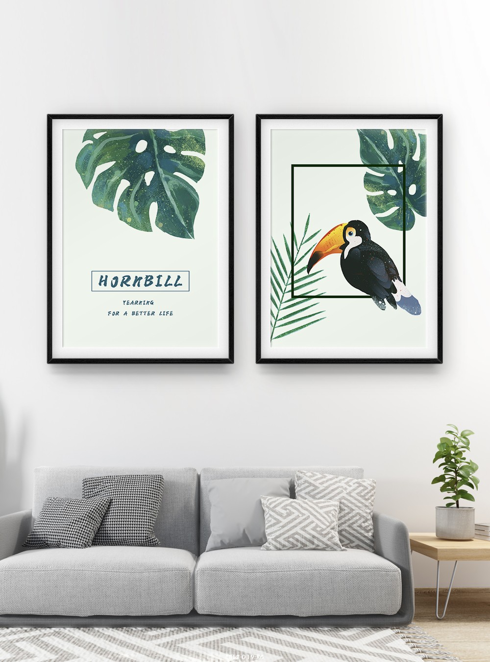 Hoa lá tranh vẽ CHL2-019-KG